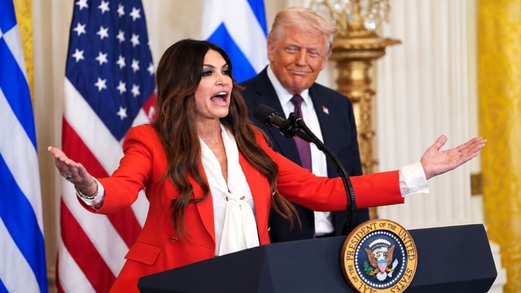 Kimberly Guilfoyle and Donald Trump Jr.